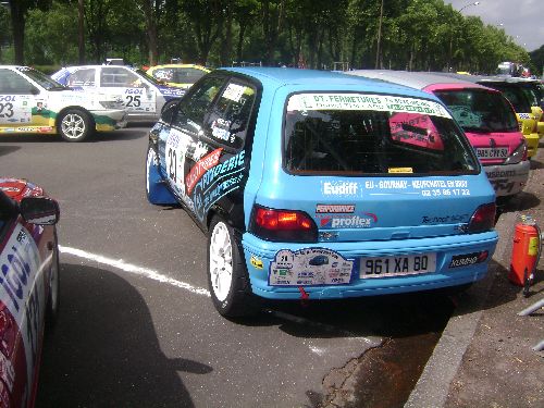 La clio au parc fermé (Anthony)