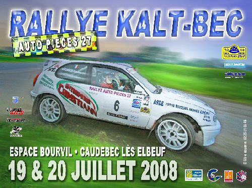 L\' affiche de ce rallye KALT BEC 2008