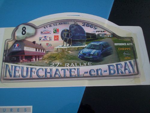 Les plaques de ce rallye sur la clio (Fan De JeanJean)