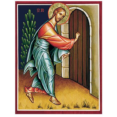 Christ frappant à la porte