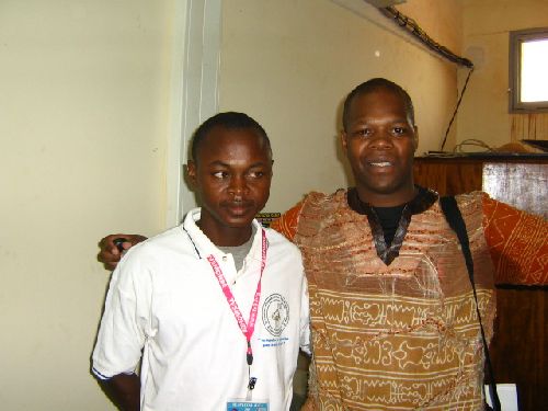 Amobe Mevegue et Simon GONGO