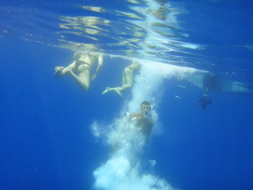 baignade en pleine mer