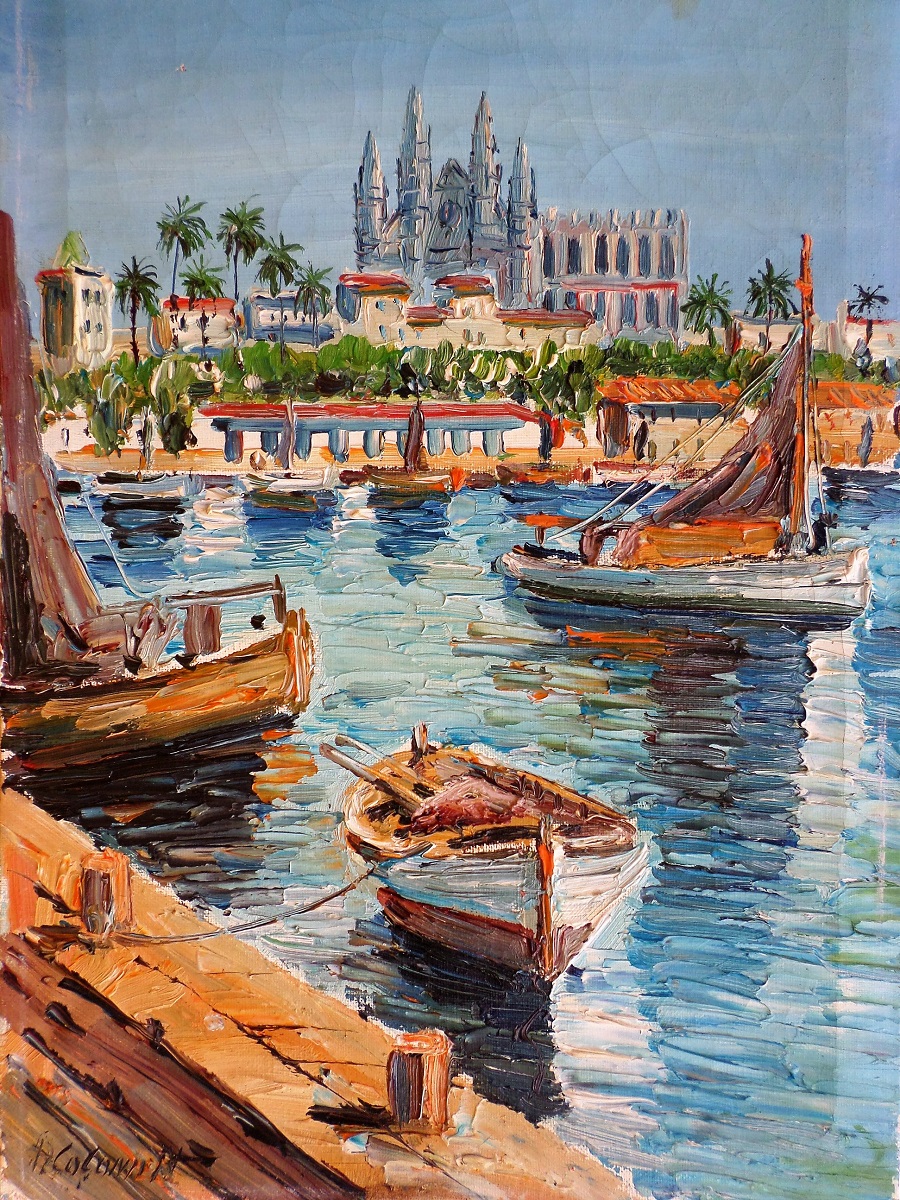 A Colomer - port de Méditerranée -41x27cm