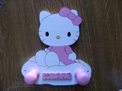 plaque de porte hello kitty