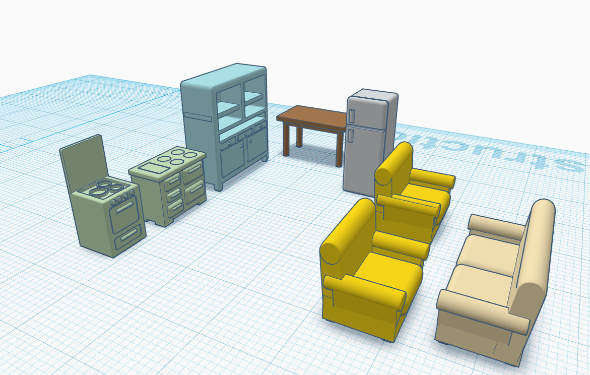 conception de meubles en 3d