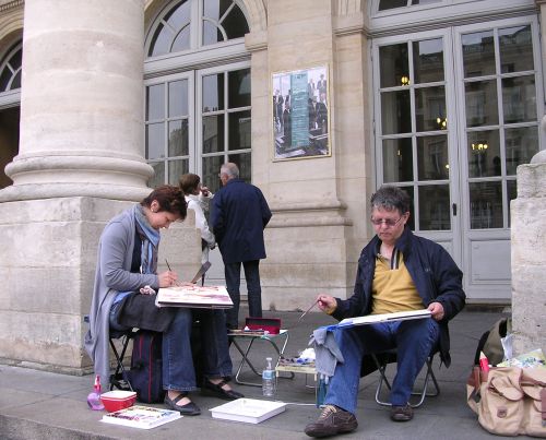 Galerie extérieure grand théatre de Bordeaux mai 2010