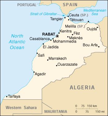 Carte général du Maroc