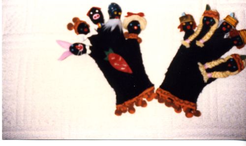 gants en laine marionnettes