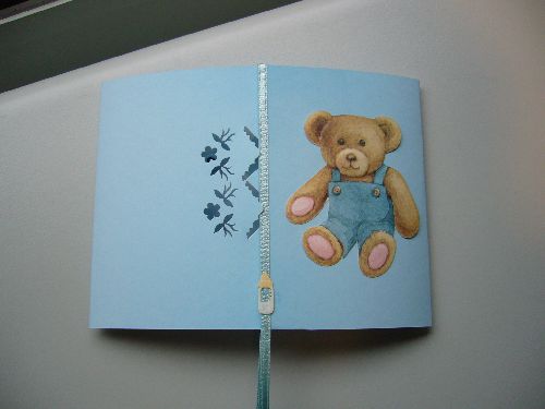 carte de naissance façon scrapbooking