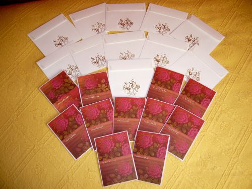 Lot de 11 cartes d'invitation pour la cinquantaine