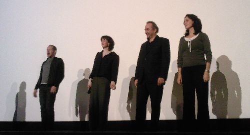 Dany Boon, Sophie Marceau, Antoine Duléry et la Réalisatrice: Pascale Poudazoux. Qu\'est qu\'on à bien rit ce jour là !