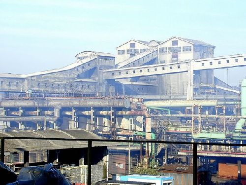 Une vue d'usine