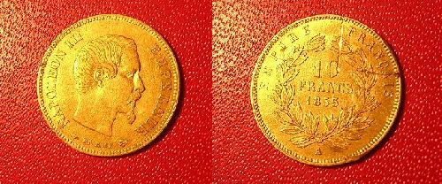 10 francs or Napoleon III