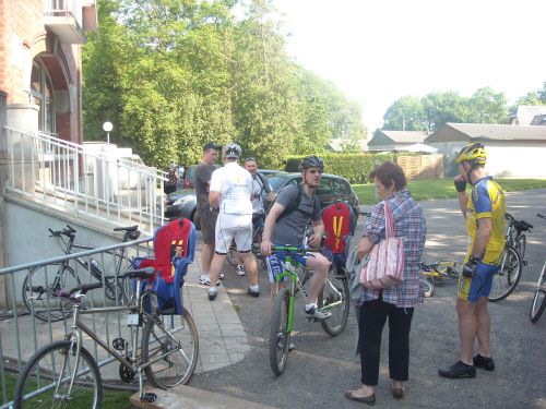 l' arrivée des cyclos