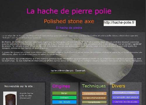 page accueil site