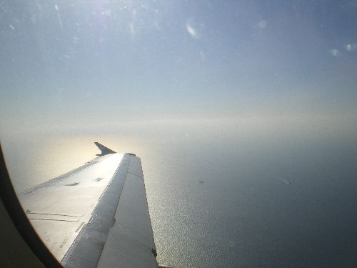Vol au dessus de la mer de Marmara..j\'arrive à Istanbul