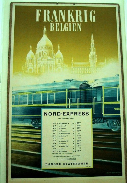 Affiche DSB NORD EXPRESS poster