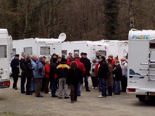 Rassemblement de Bédouins au campement. 