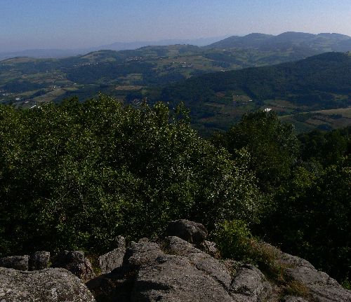 Panorama des rochers de Py Froid (Rhône)