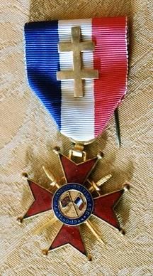 1933 : La Médaille d'Argent de l'ANFB (modèle décerné au titre de la Libération)