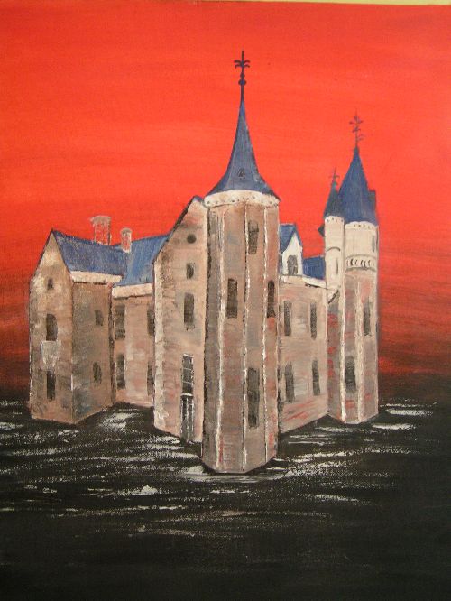 Chateau de Montriou(49) - Acrylique-Huile(majorité)