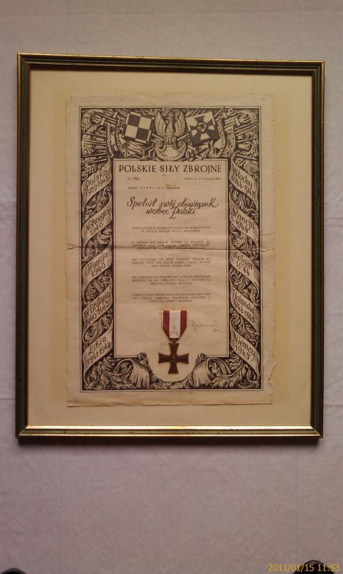 Documents du lancier Stanislas Krowicki