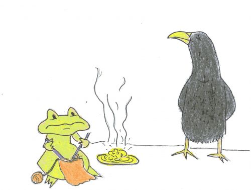 La GRENOUILLE et le CORBEAU