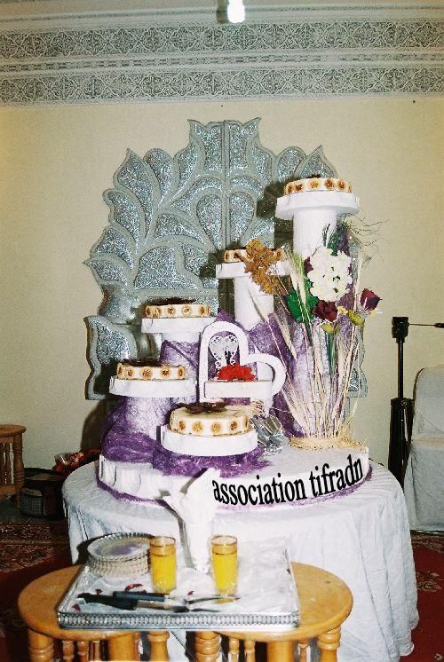  Présentoire de gateau crême pour la cerémonie de mariage 