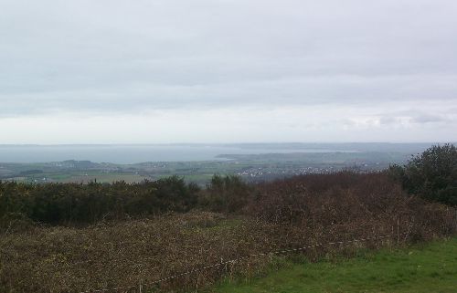 la baie de Douarnenez vue de la colline de Locronan