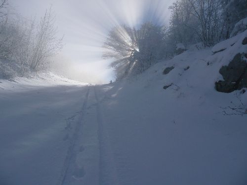 Petit entrainement de début d'hiver,  vers le Pic Saint Michel