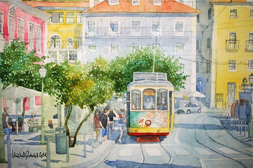Largo das Portas do Sol - Lisbonne