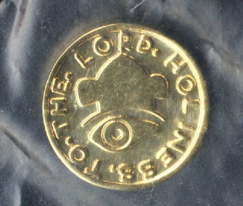 Avers de la monnaie de Deseret  d'un demi dollar de 1849