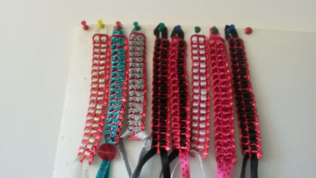 bracelets en languettes de canettes