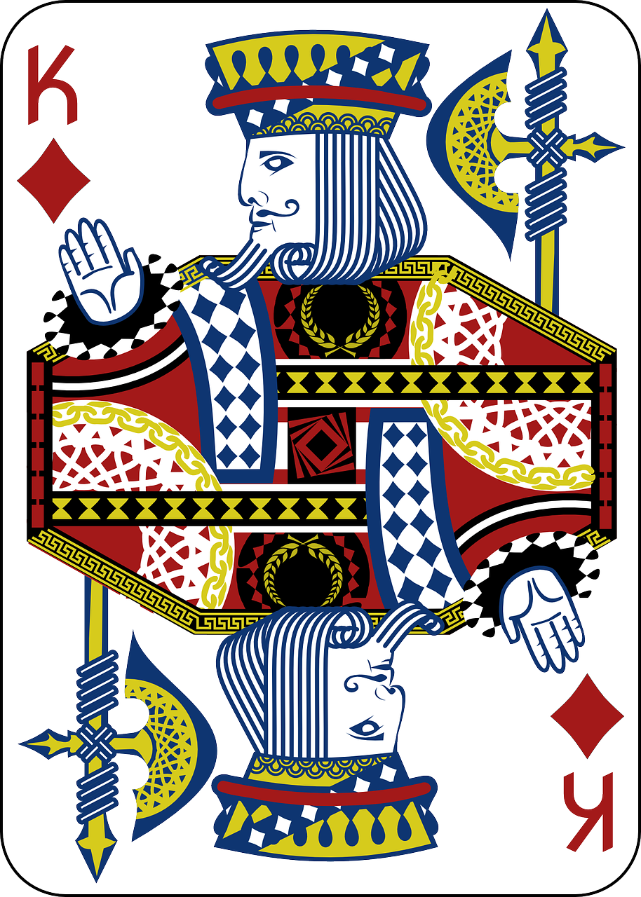 king playing card - jeu de baccara