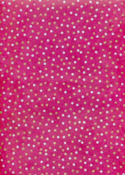 pois or et argent fond fushia.jpg