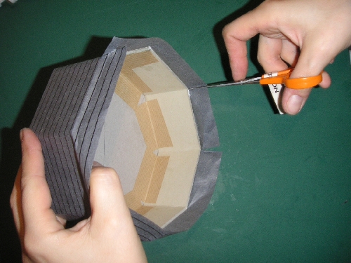 Cartonnage : boîte octogonale au couvercle origami - Miss Gleni and Co