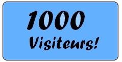 1,000 visiteurs bleu