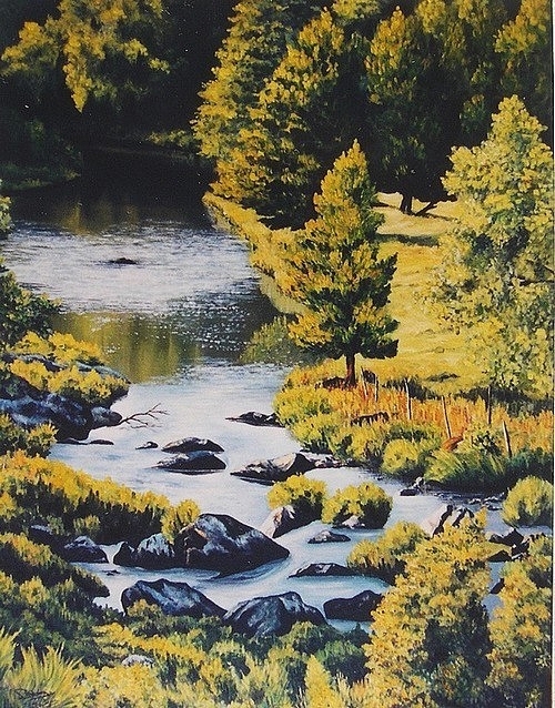 Le ruisseau (65x50) 1997