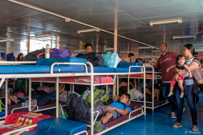 Leyte. Hinundayan, aboard the ferry from Hilongos to Cebu city. April 2019