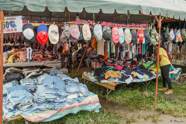 Used clothes at Malatapay market