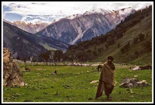 North India. Kashmir, the Himalaya mountain.1977