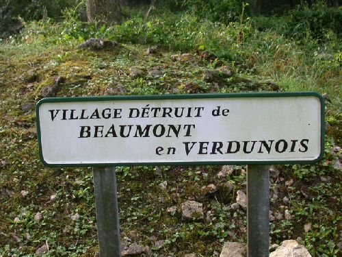 Village détruit de Beaumont en Verdunois