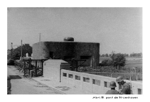 Le pont et bunker pendant l'occupation allemandes