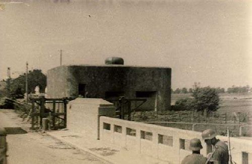 Le pont et bunker pendant l'occupation allemandes