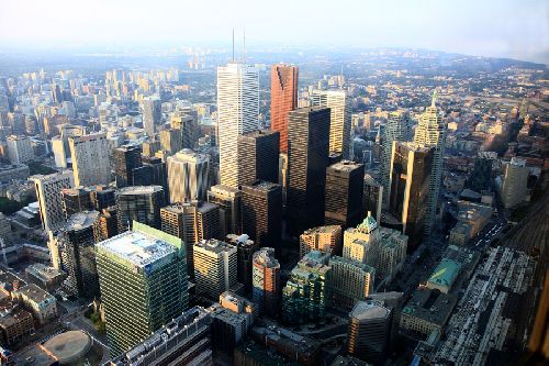 Centre ville depuis CN Tower