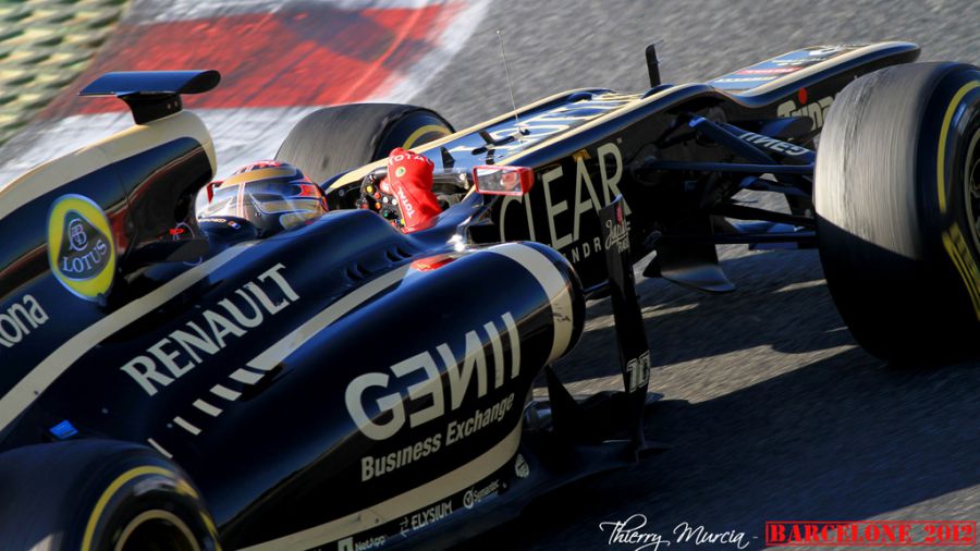 Grosjean Lotus Renault 2012