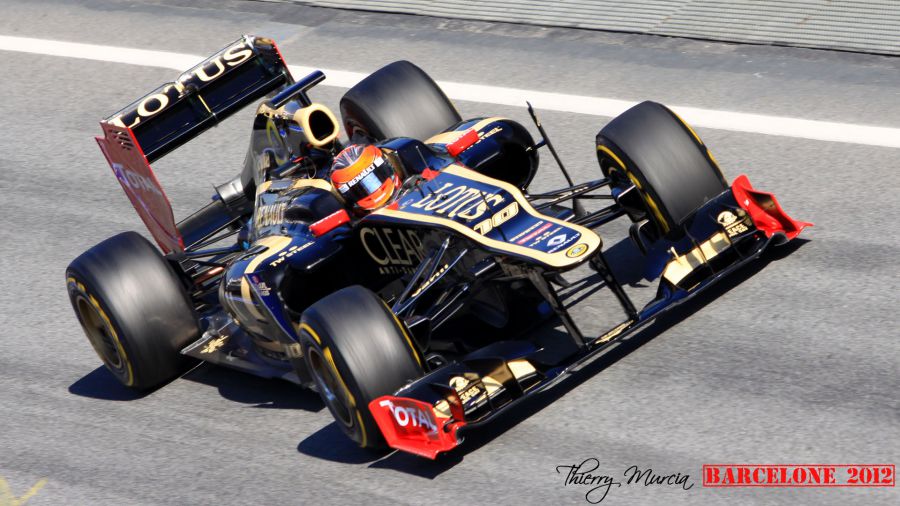 Grosjean, le Français sur Lotus Renault