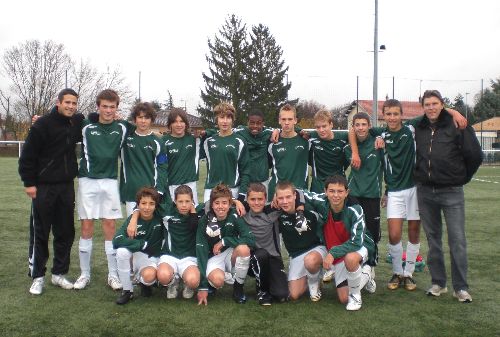Equipe 15ans, CHARLY-Lyon Duchère le 16 Novembre 2008. Victoire 13-0 !