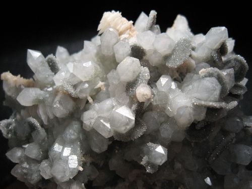 pseudomorphose de calcite en quartz, bor quarry, dalnegorsk