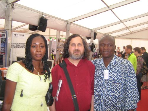 Avec Richard Stallman et Youssouf Ouédraogo